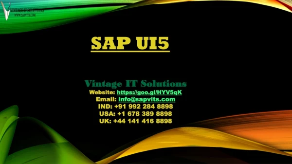 sap ui5