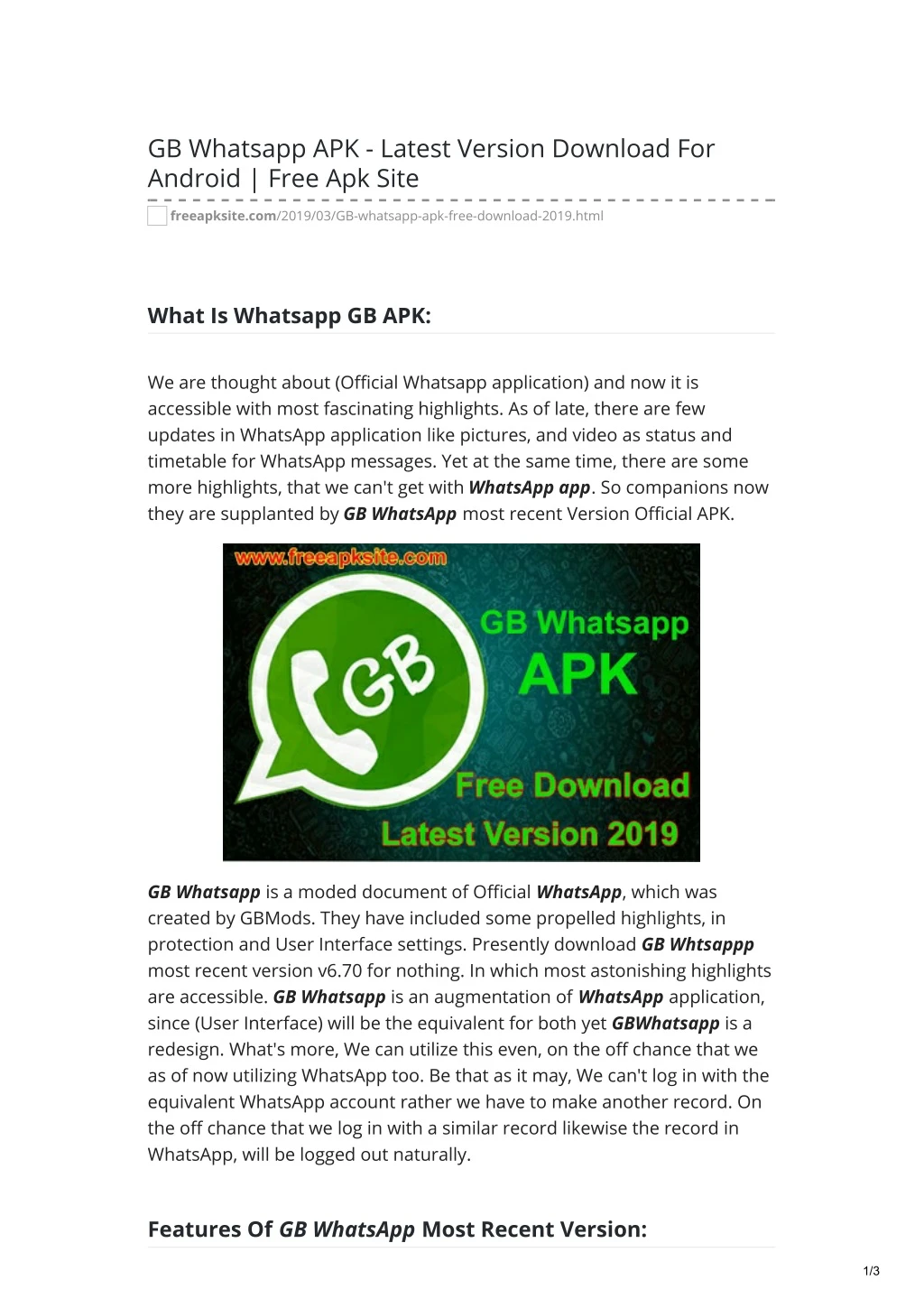 gb whatsapp apk latest version download