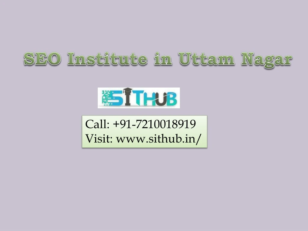 seo institute in uttam nagar