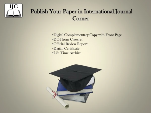 Publish Your Paper in International Journal Corner