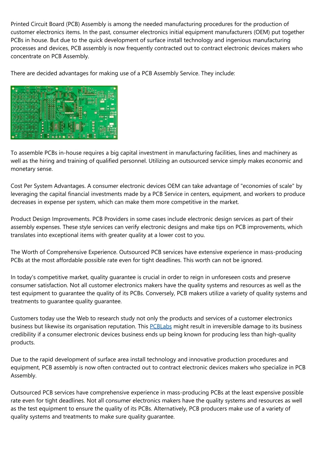 printed circuit board pcb assembly is among