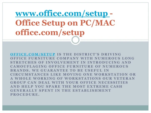 www office com setup office setup on pc mac office com setup