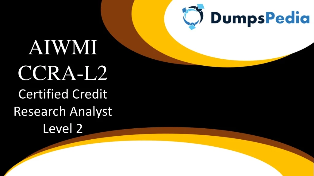 aiwmi ccra l2 certified credit research analyst