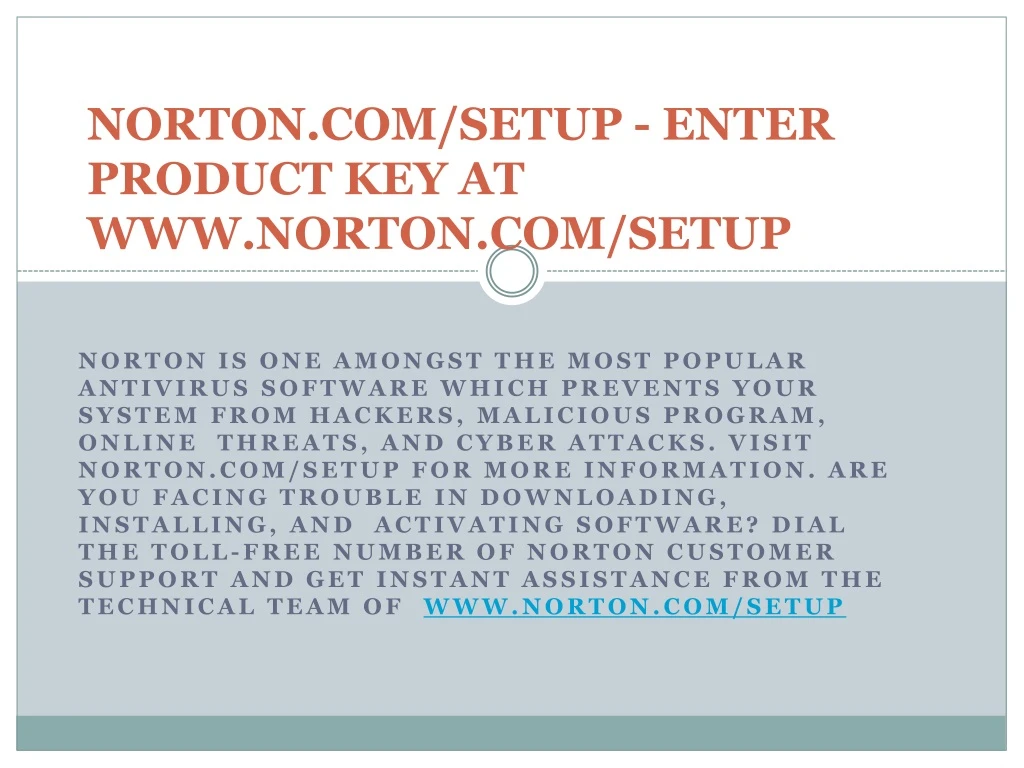 norton com setup enter product key at www norton com setup