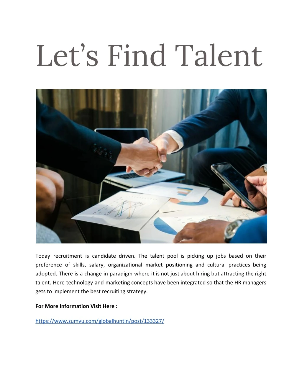 let s find talent