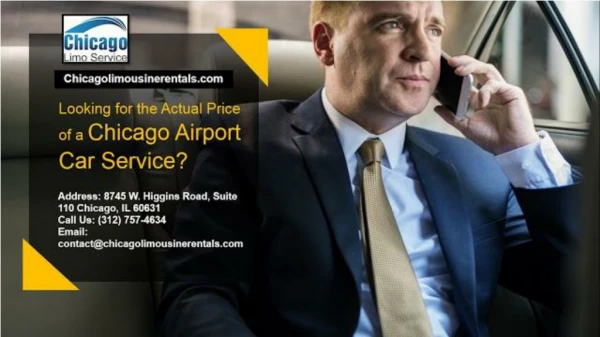 Looking for the Actual Price of a Chicago Airport Car Service