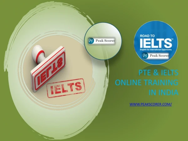 PTE/IELTS Online Coaching & Training Courses