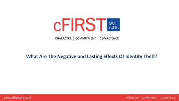 What Are The Negative and Lasting Effects Of Identity Theft