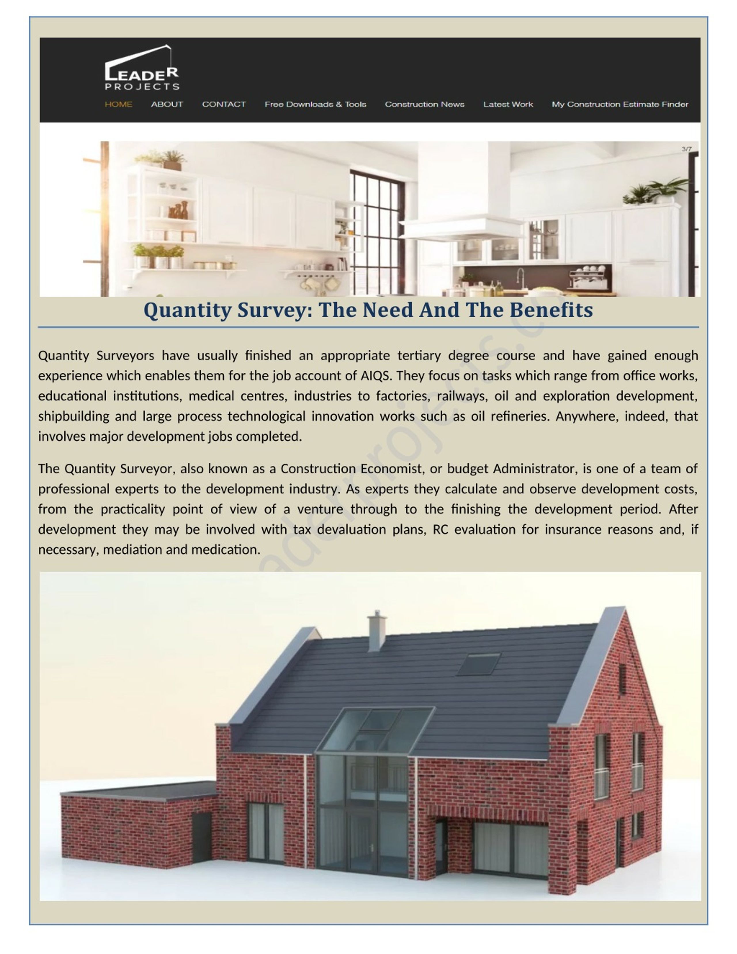 PPT - Quantity surveying services Milton Keynes | LEADER PROJECTS ...