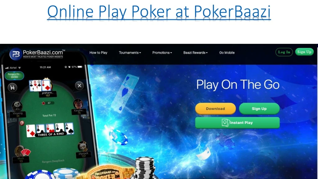 online play poker at pokerbaazi