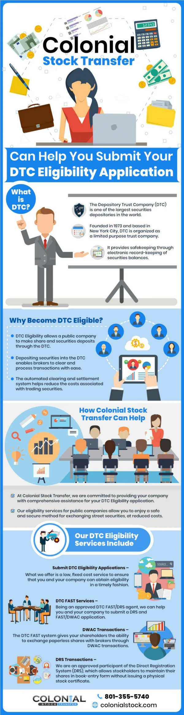 Colonial Stock Transfer can Help you Submit your DTC Eligibility Application