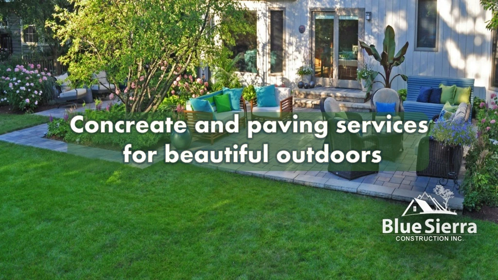 concreate and paving services for beautiful