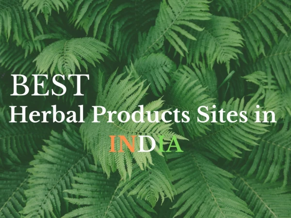 Best 5 Herbal companies in India 2019