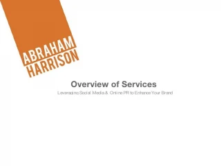 Abraham Harrison LLC Services - slide 1