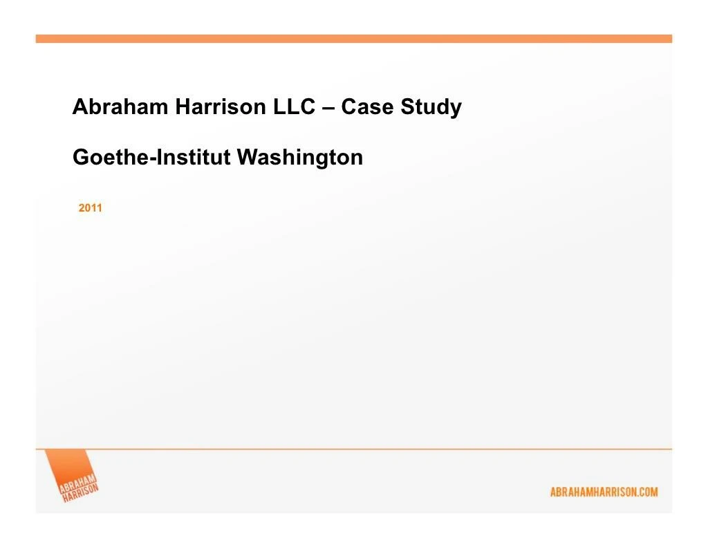 goethe institut case study