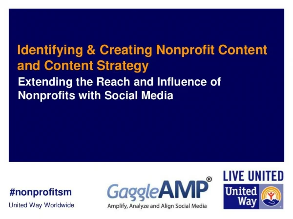 Identifying & Creating Nonprofit Content and Content Strategy