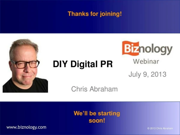 DIY Digital PR (Online Engagement & Blogger Outreach)