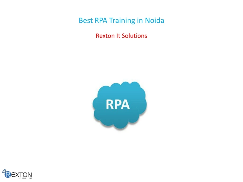 best rpa training in noida