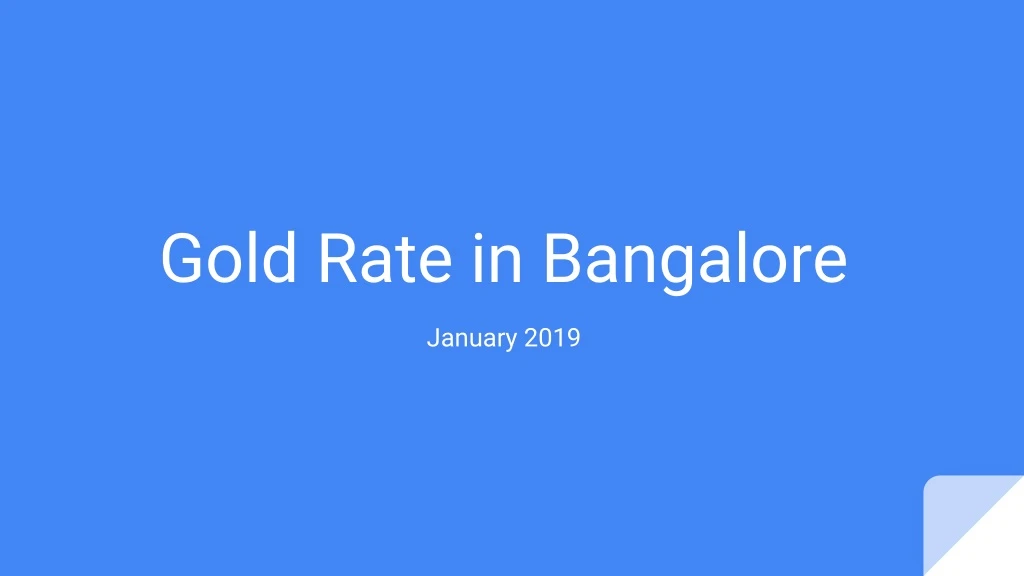 gold rate in bangalore