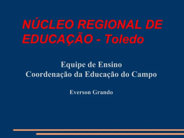 N CLEO REGIONAL DE EDUCA O - Toledo