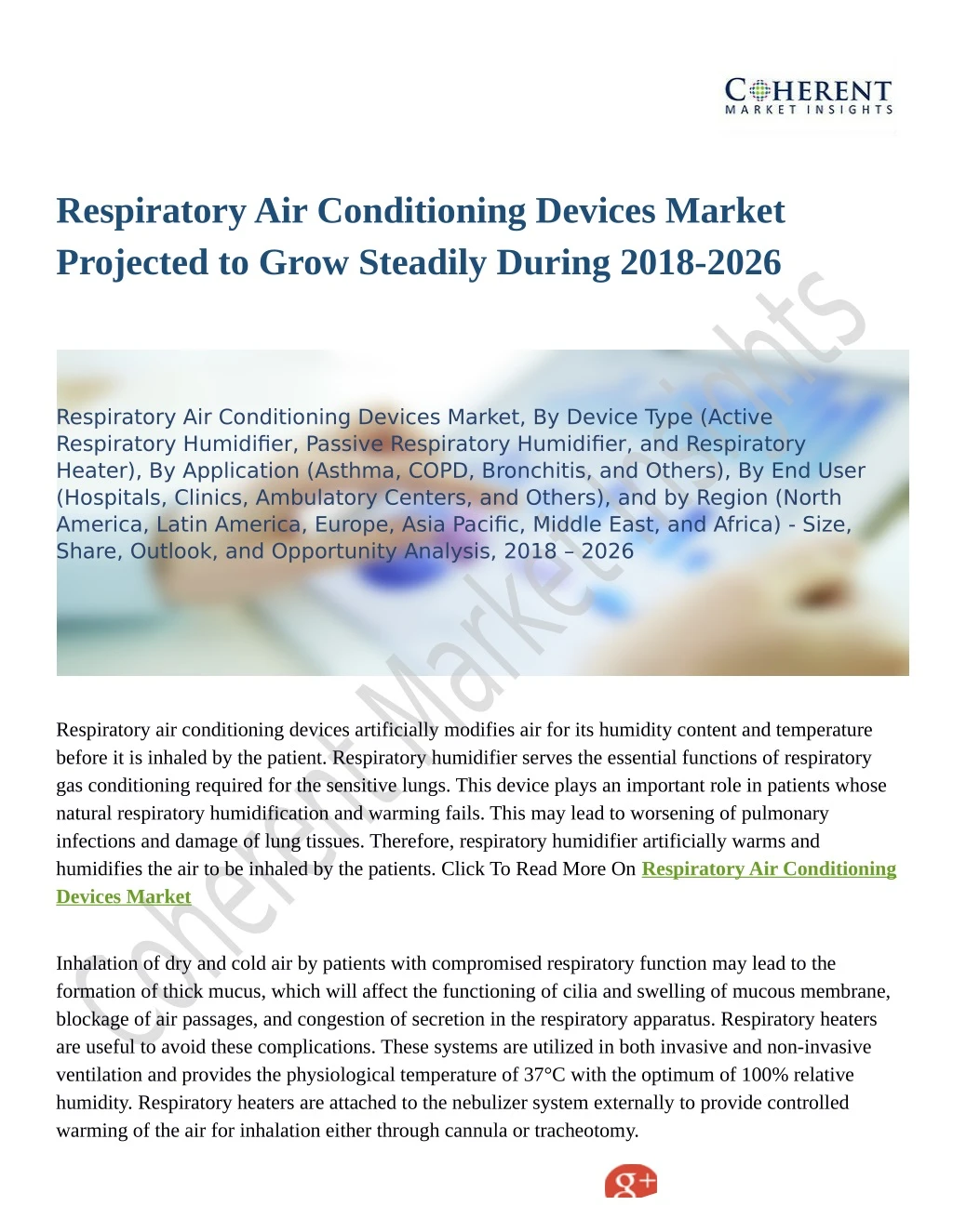 respiratory air conditioning devices market
