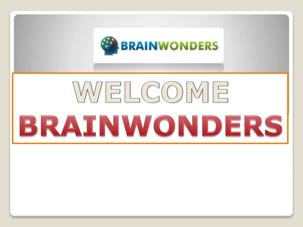 welcome brainwonders