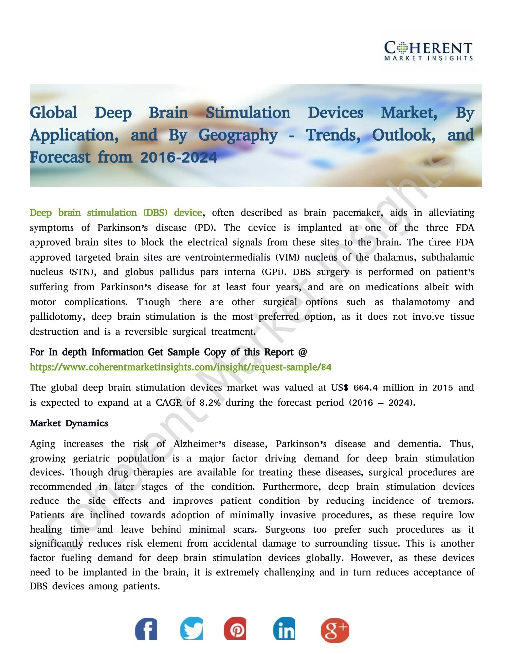 global deep brain stimulation devices market