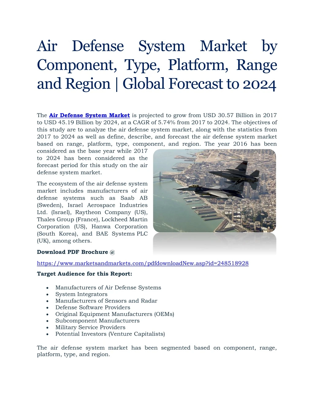 air defense system market by component type