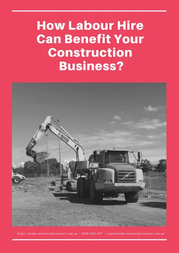 How Labour Hire Can Benefit Your Construction Business?