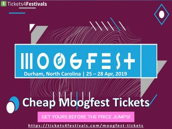 Cheap Moogfest Tickets and 2019 Lineup