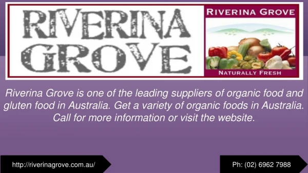 Organic Food Products Wholesale
