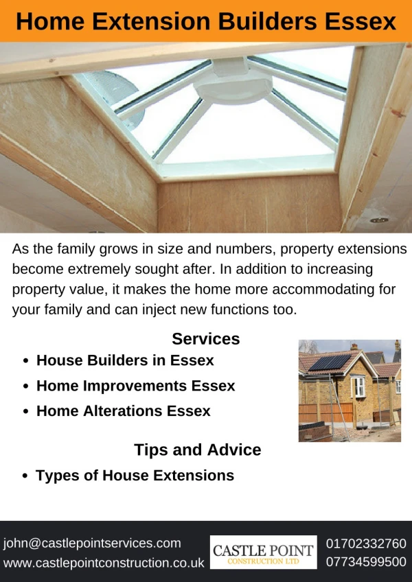 Home Extension Builders Essex