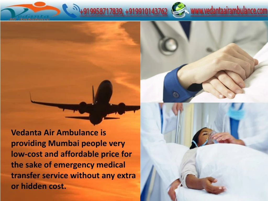 vedanta air ambulance is providing mumbai people