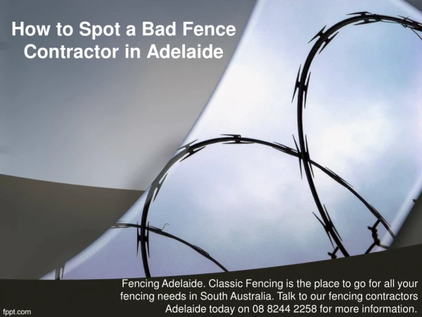 How to Spot a Bad Fence Contractor in Adelaide