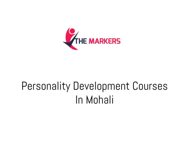 Personality Development Courses In Mohali