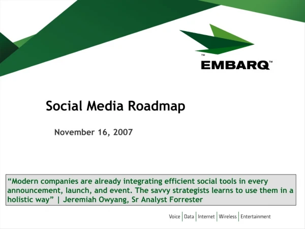 Social media roadmap 2007