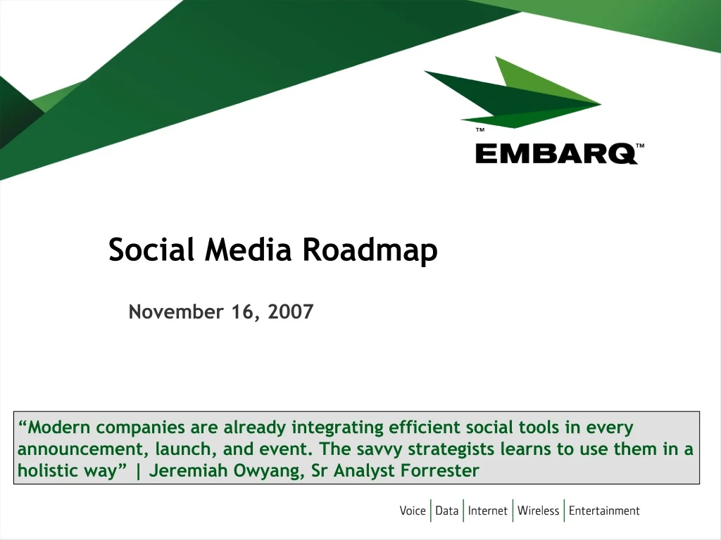 social media roadmap
