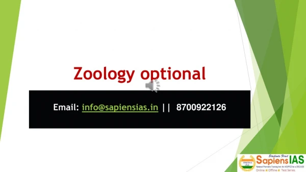 Zoology Optional