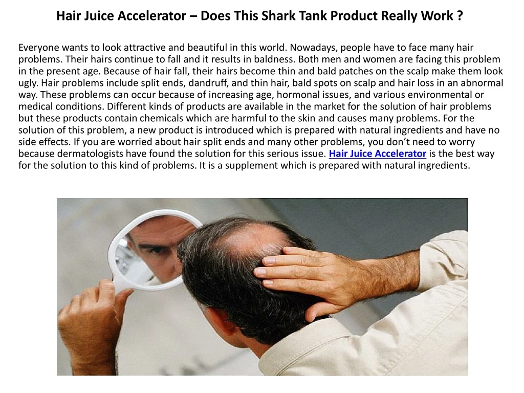 hair juice accelerator does this shark tank product really work