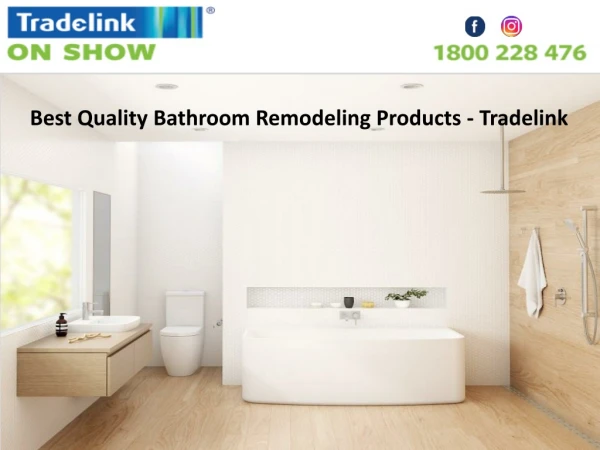 Best Quality Bathroom Remodeling Products – Tradelink