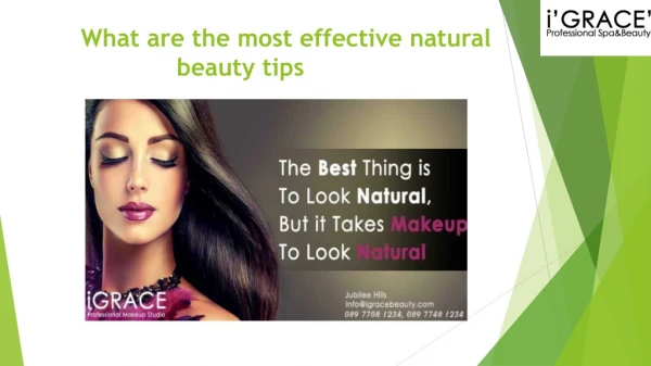What are the most effective natural beauty tips