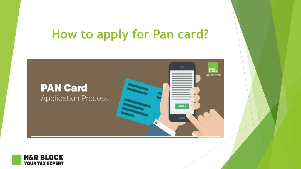 how to apply for pan card