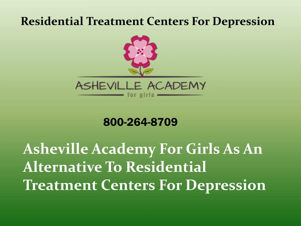 residential treatment centers for depression