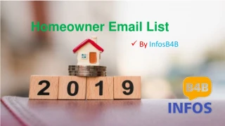 Homeowner Email List | Homeowner Data | Homeowner Data Lists | Infos B4B - slide 1