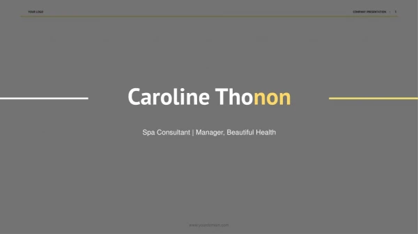 Caroline Thonon - MBA From The University of Dallas