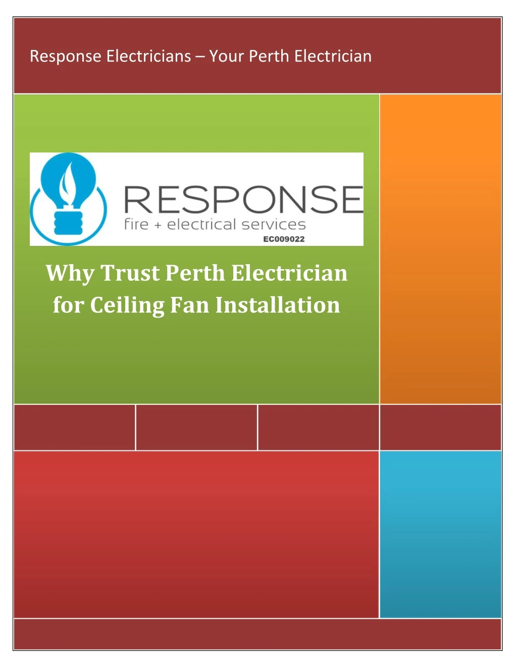 response electricians your perth electrician