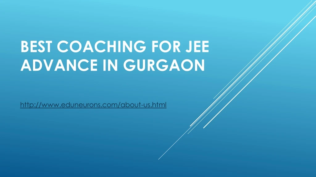 best coaching for jee advance in gurgaon
