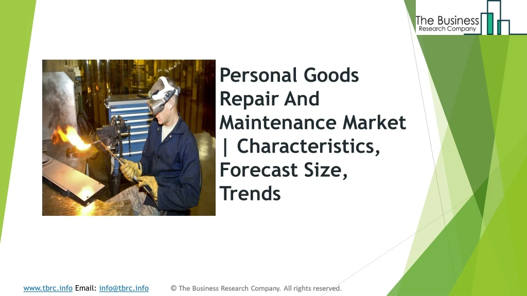 personal goods repair and maintenance market