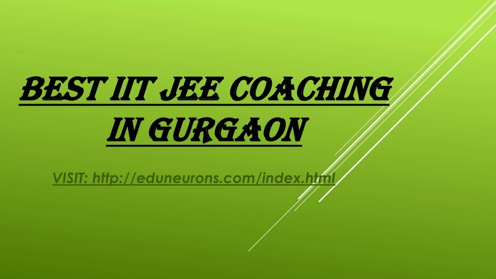 best iit jee coaching in gurgaon