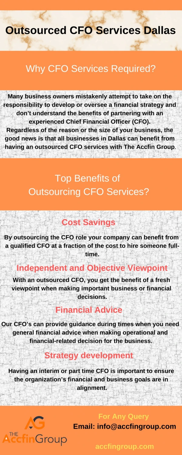Outsourced CFO Services Dallas